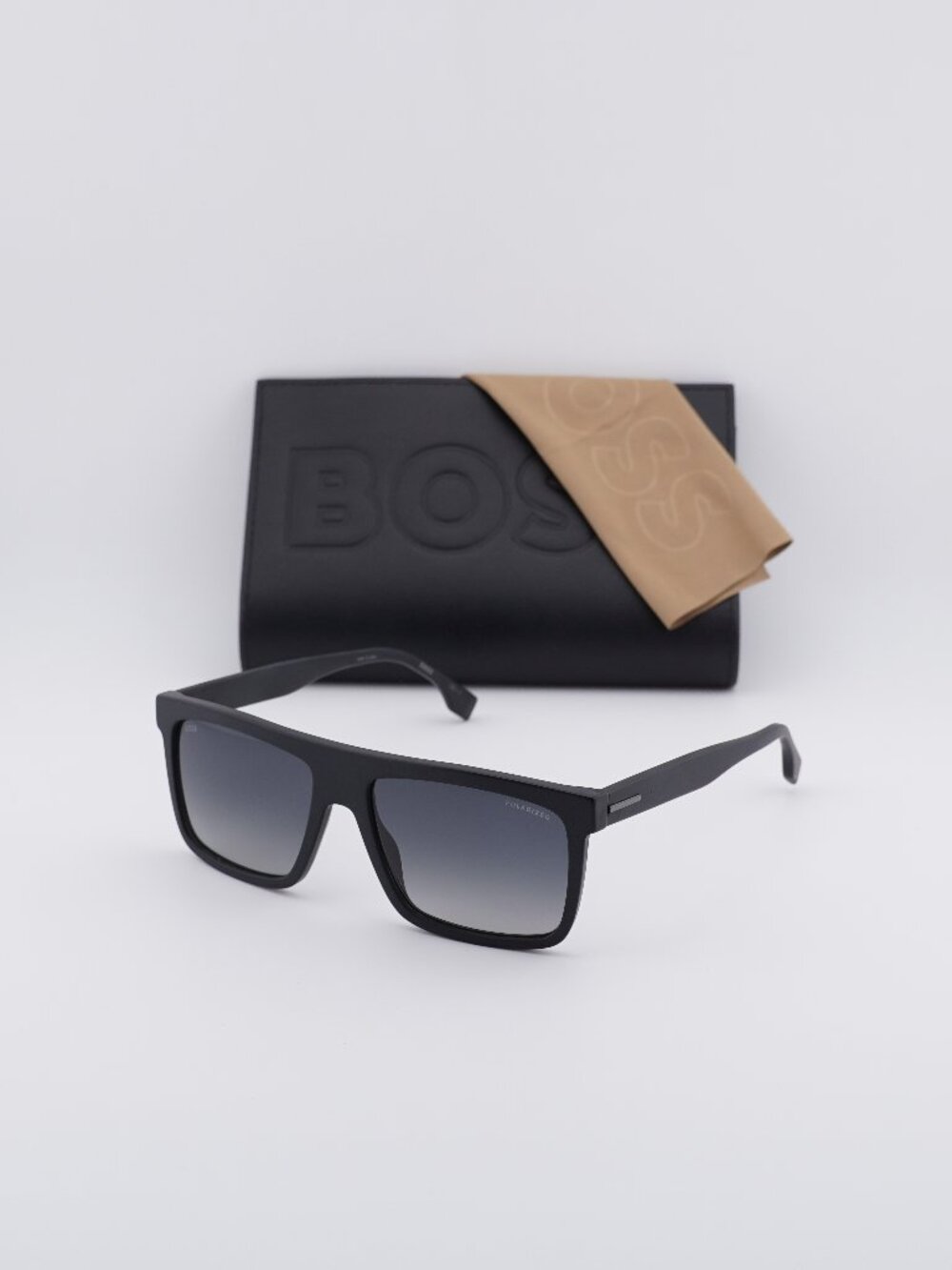 Hugo BOSS 1440/S 003/WJ Square Sunglasses - Black / Blue